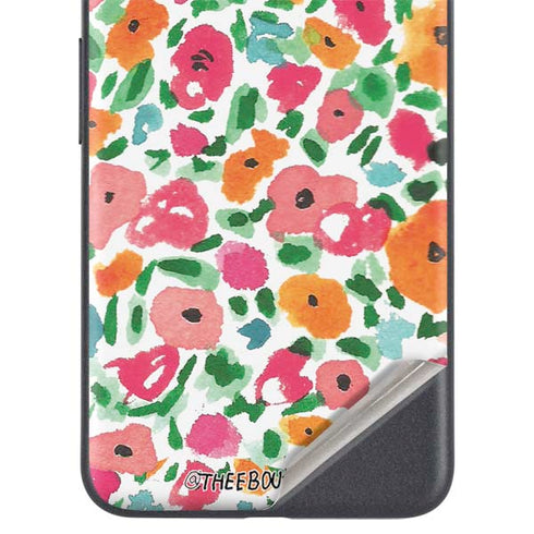 Bouffants and Broken Hearts Watercolor Floral Google Pixel 4a 5G Skin